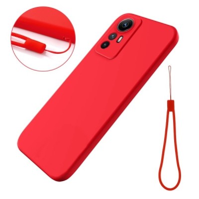 Xiaomi Redmi Note 12S Shell kieto silikono (TPU) dėklas raudonas - nugarėlė | Priedai.lt