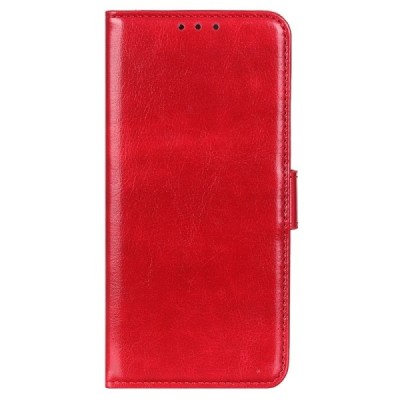 Xiaomi Redmi A3 atverčiamas raudonas odinis dėklas, knygutė - piniginė | Priedai.lt