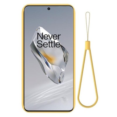 OnePlus 12 Shell kieto silikono (TPU) dėklas geltonas - nugarėlė | Priedai.lt