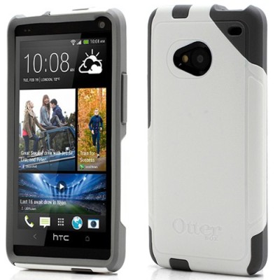 Sustiprintos apsaugos HTC One M7 baltas dėklas (Dėkliukas) / Priedai.lt