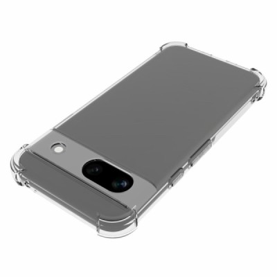 Sustiprintos apsaugos Google Pixel 8A skaidrus kieto silikono (TPU) dėklas | Priedai.lt