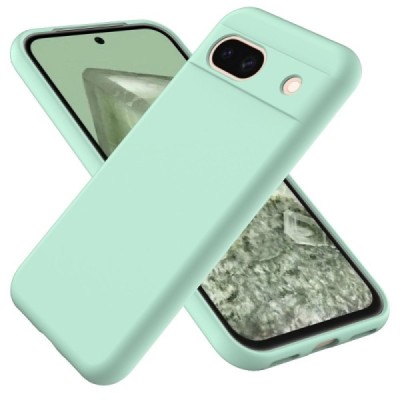 Google Pixel 8A Shell kieto silikono (TPU) dėklas žalias - nugarėlė | Priedai.lt