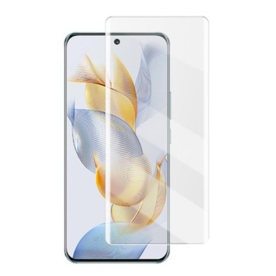Huawei Honor 90 „Mocolo“ UV Light Irradiation sustiprintos apsaugos skaidrus pilnai dengiantis apsauginis ekrano stiklas | Pried