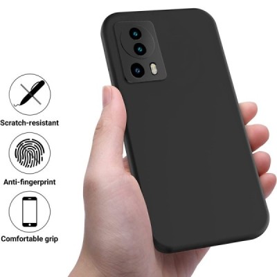 Xiaomi 13 Lite Shell kõva silikoon (TPU) tagakaane must - ümbris | Priedai.lt