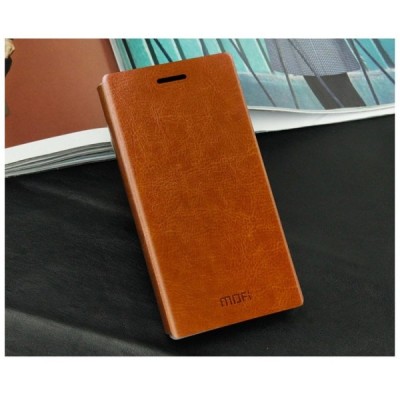 „Mofi“ Rui serijos Nokia Lumia 830 rudas odinis atverčiamas dėklas / Priedai.lt