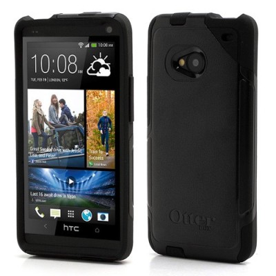 „OtterBox“ Commuter HTC One M7 juodas dėklas (Dėkliukas) / Priedai.lt
