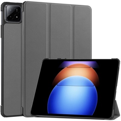 Xiaomi Pad 6S Pro ümberpööratav hall nahkümbris – raamat (kokkupandav) | Priedai.lt