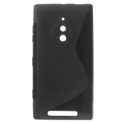 Nokia Lumia 830 kieto silikono TPU juodas dėklas - nugarėlė / Priedai.lt