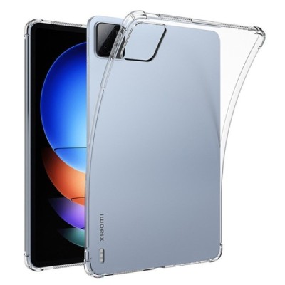Xiaomi Pad 6S Pro tugevdatud kaitse kõva silikoon TPU läbipaistev ümbris - tagakülg | Priedai.lt