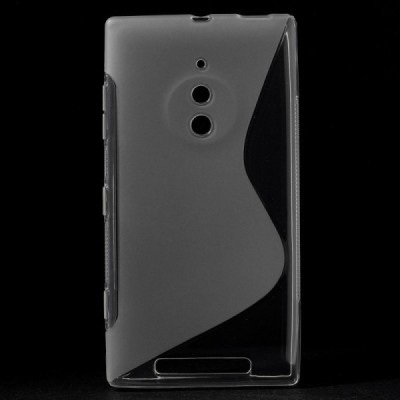 Nokia Lumia 830 kieto silikono TPU baltas dėklas - skaidrus, matinis / Priedai.lt