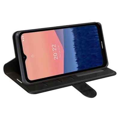 Nokia C21 klapitav must nahkkott - rahakott | Priedai.lt