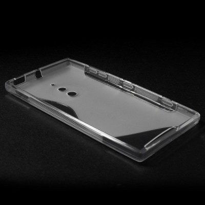 Nokia Lumia 830 kieto silikono TPU baltas dėklas - skaidrus, matinis / Priedai.lt