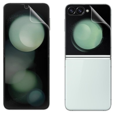 Samsung Galaxy Flip6 5G (SM-F741B) kaitsev läbipaistev (täiskattega) ekraanikile | Priedai.lt