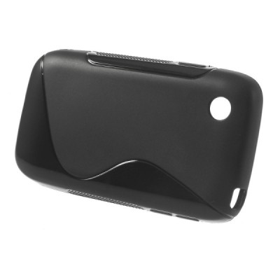 LG L40 D160 juodas kieto silikono TPU dėklas - nugarėlė / Priedai.lt