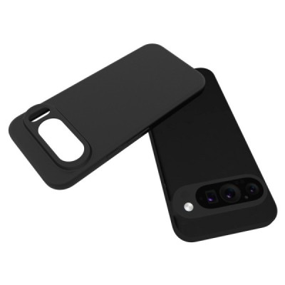 Google Pixel 9 Pro XL kõva silikoon (TPU) tagakaane must - ümbris | Priedai.lt