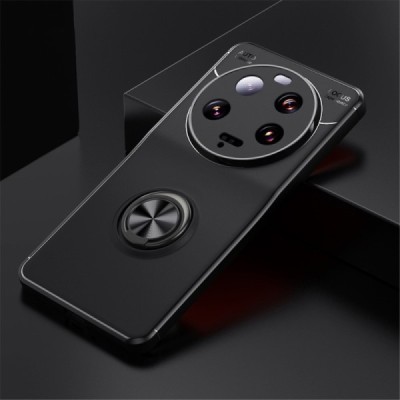 Xiaomi 13 Ultra "FOCUS" Kickstand Kõva silikoon (TPU) must kaaned | Priedai.lt