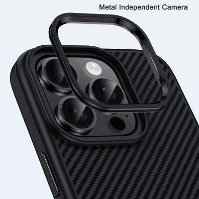 Apple iPhone 16 Pro "IPAKY" Carbon silikoonist TPU must ümbris | Priedai.lt