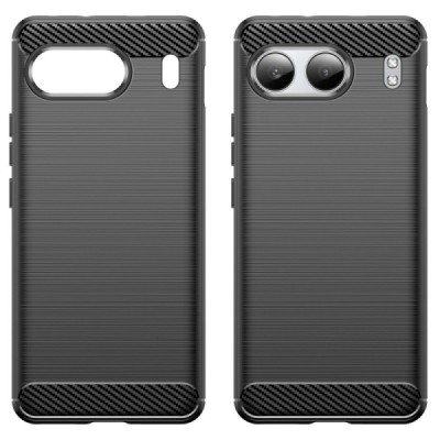 OnePlus Nord 4 "Carbon" kõva silikoon (TPU) tagakaane must - ümbris | Priedai.lt