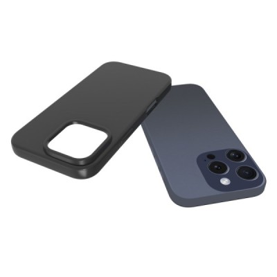 Apple iPhone 16 Pro Max kõva silikoon (TPU) tagakaane must - ümbris | Priedai.lt