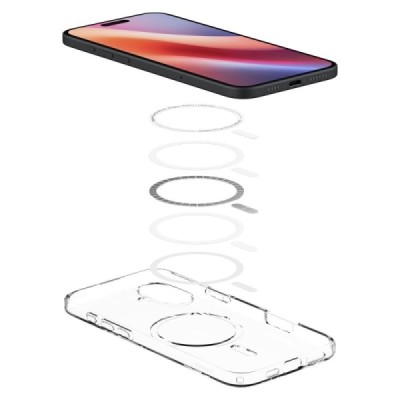 "Spigen" Liquid Crystal MagFit Apple iPhone 16 läbipaistev kaaned - ümbris | Priedai.lt