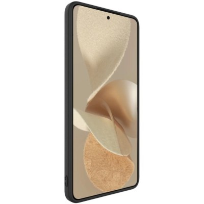 Xiaomi 14T Pro "Imak" kõvast silikoonist TPU must ümbris - taga | Priedai.lt