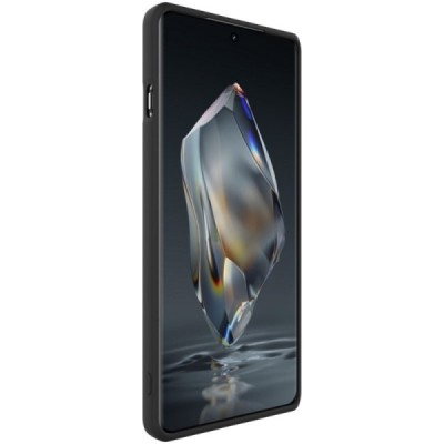 OnePlus 12R / Ace 3 "Imak" kõvast silikoonist TPU must ümbris - taga | Priedai.lt
