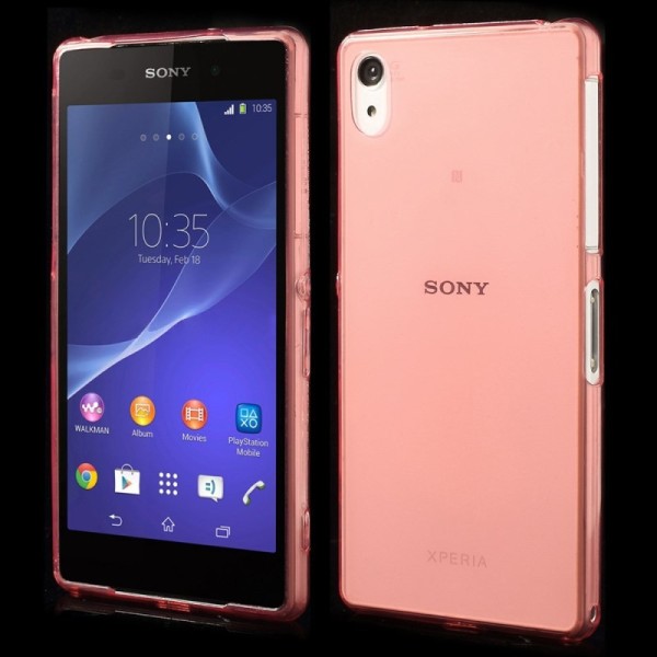 Kõige õhem TPU läbipaistev kaaned - punane (Xperia Z2)