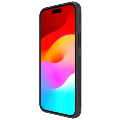 Apple iPhone 15 Plus „Nillkin“ Frosted Shield Pro juodas dėklas - nugarėlė | Priedai.lt