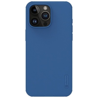 Apple iPhone 15 Pro „Nillkin“ Frosted Shield Pro mėlynas dėklas - nugarėlė | Priedai.lt