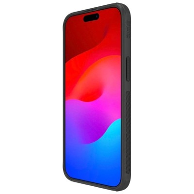 Apple iPhone 15 Pro Max „Nillkin“ Frosted Shield Pro juodas dėklas - nugarėlė | Priedai.lt