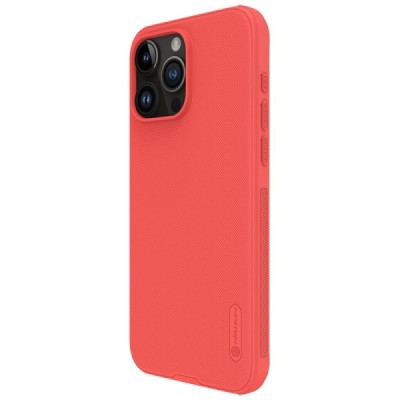 Apple iPhone 15 Pro Max „Nillkin“ Frosted Shield Pro raudonas dėklas - nugarėlė | Priedai.lt