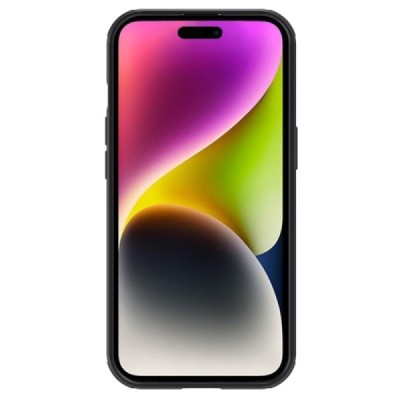 Apple iPhone 15 Plus „Nillkin“ CamShield Pro Magnetic juodas dėklas, nugarėlė su kameros apsauga | Priedai.lt