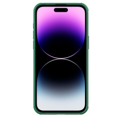 Apple iPhone 15 Pro Max „Nillkin“ CamShield Pro žalias dėklas, nugarėlė su kameros apsauga | Priedai.lt