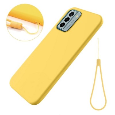 Nokia G22 Shell kieto silikono (TPU) dėklas geltonas - nugarėlė | Priedai.lt