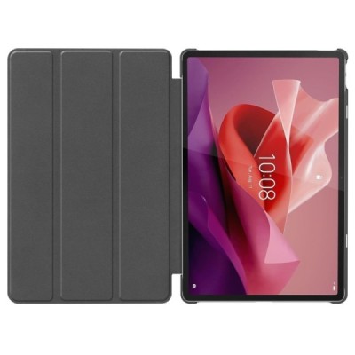Lenovo Tab P12 12.7" atverčiamas juodas odinis dėklas (sulankstomas) | Priedai.lt
