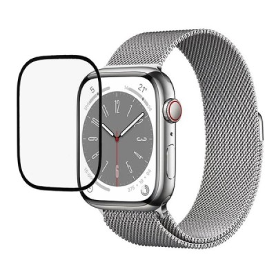 Apple Watch SE (2023) 40mm „Premium“ 9H Tempered Glass sustiprintos apsaugos juodas apsauginis ekrano stiklas 0,3 mm | Priedai.l