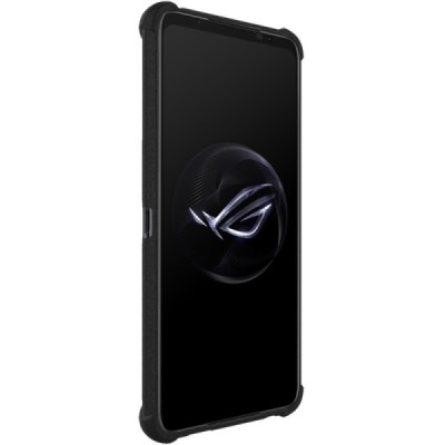 Asus Rog Phone 7 Pro ( Rog Phone 7 Ultimate) Imak sustiprintos apsaugos kieto silikono TPU juodas dėklas - nugarėlė | Priedai.lt