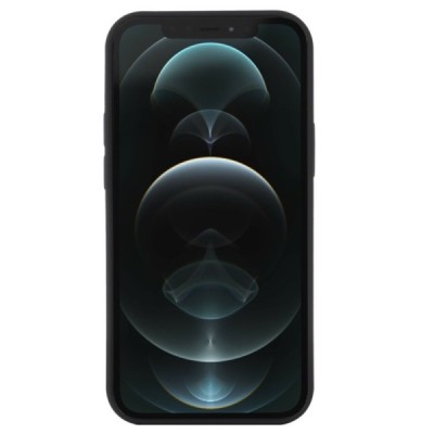 Apple iPhone 12 ir Apple iPhone 12 Pro Shell MagSafe kieto silikono TPU juodas dėklas - nugarėlė | Priedai.lt
