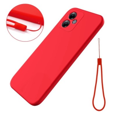 Motorola Moto G14 Shell kieto silikono (TPU) dėklas raudonas - nugarėlė | Priedai.lt
