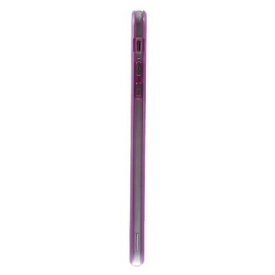 Apple iPhone 6 Plus (6s Plus) skaidrus permatomas rėmelis (kraštų apvadas, bamperis) - violetinis / Priedai.lt