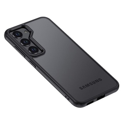Samsung Galaxy S24+ (SM-S926) Armor skaidrus juodos spalvos apvadais kieto silikono (TPU) dėklas | Priedai.lt