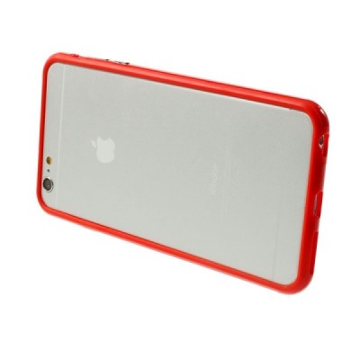 Apple iPhone 6 Plus (6s Plus) klasikinis raudonas TPU rėmelis (kraštų apvadas, bamperis) / Priedai.lt