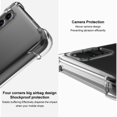 OnePlus 12 Imak sustiprintos apsaugos kieto silikono TPU pilkas dėklas - nugarėlė | Priedai.lt