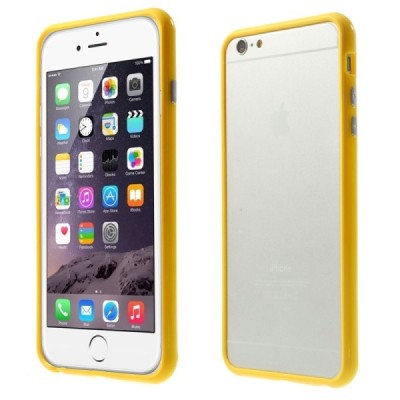 Apple iPhone 6 Plus (6s Plus) klasikinis geltonas TPU rėmelis (kraštų apvadas, bamperis) / Priedai.lt