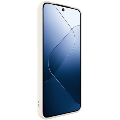 Xiaomi 14 „Imak“ kieto silikono TPU smėlio spalvos dėklas - nugarėlė | Priedai.lt
