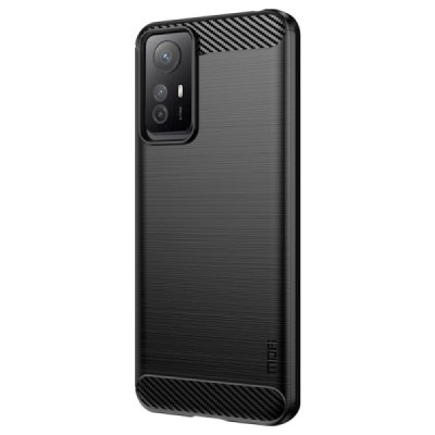Xiaomi Redmi Note 12S „Mofi“ Carbon kieto silikono TPU juodas dėklas - nugarėlė | Priedai.lt