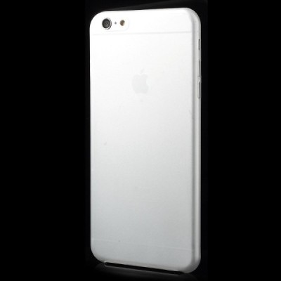 Ploniausias pasaulyje plastikinis skaidrus Apple iPhone 6 (6s) baltas dėklas - nugarėlė / Priedai.lt