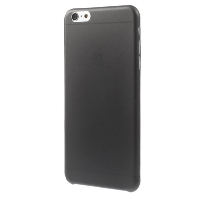 Ploniausias pasaulyje plastikinis skaidrus Apple iPhone 6 (6s) juodas dėklas - nugarėlė / Priedai.lt