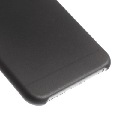 Ploniausias pasaulyje plastikinis skaidrus Apple iPhone 6 (6s) juodas dėklas - nugarėlė / Priedai.lt