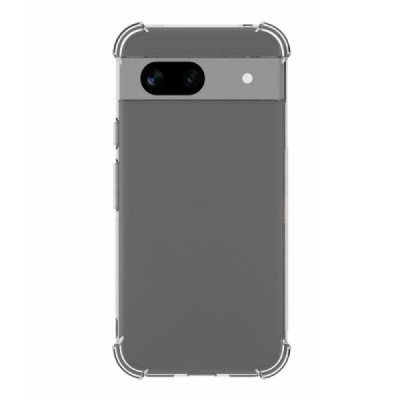 Sustiprintos apsaugos Google Pixel 8A skaidrus kieto silikono (TPU) dėklas | Priedai.lt